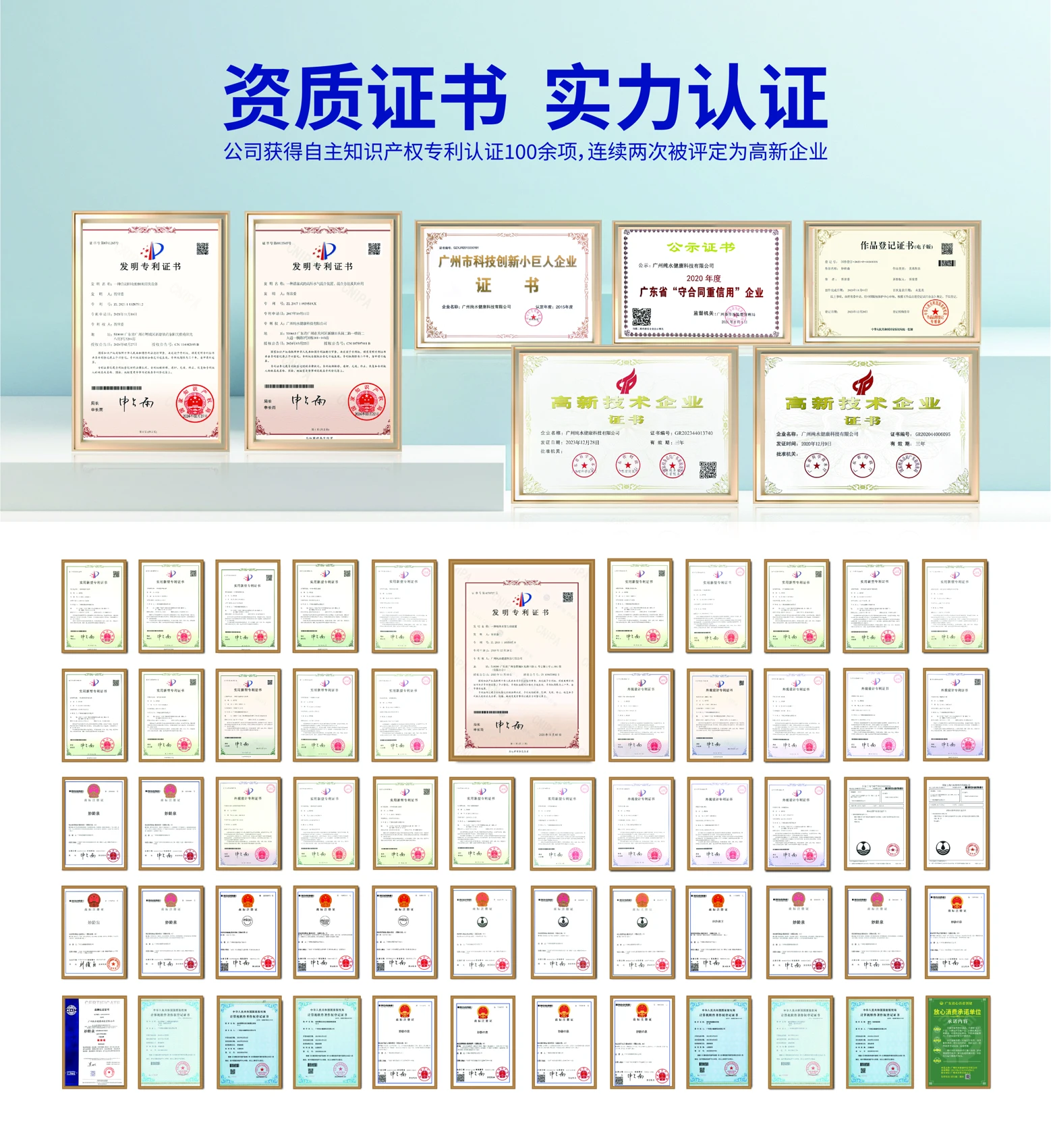 知识产权与资质总览